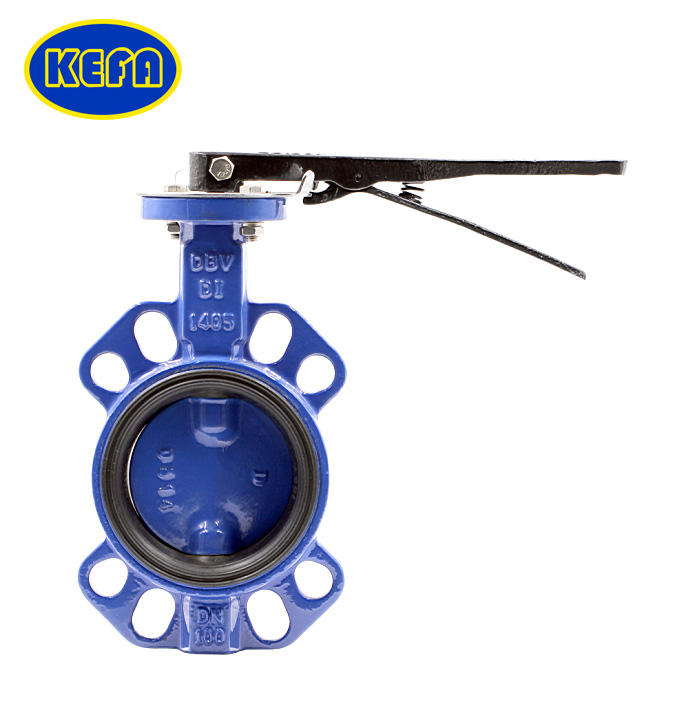 对夹式通轴有销体衬胶蝶阀 KF-3100