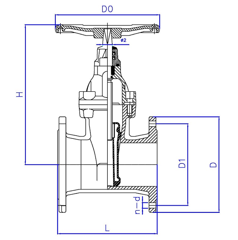 BS5163 Resilient seated gate valve(图1)