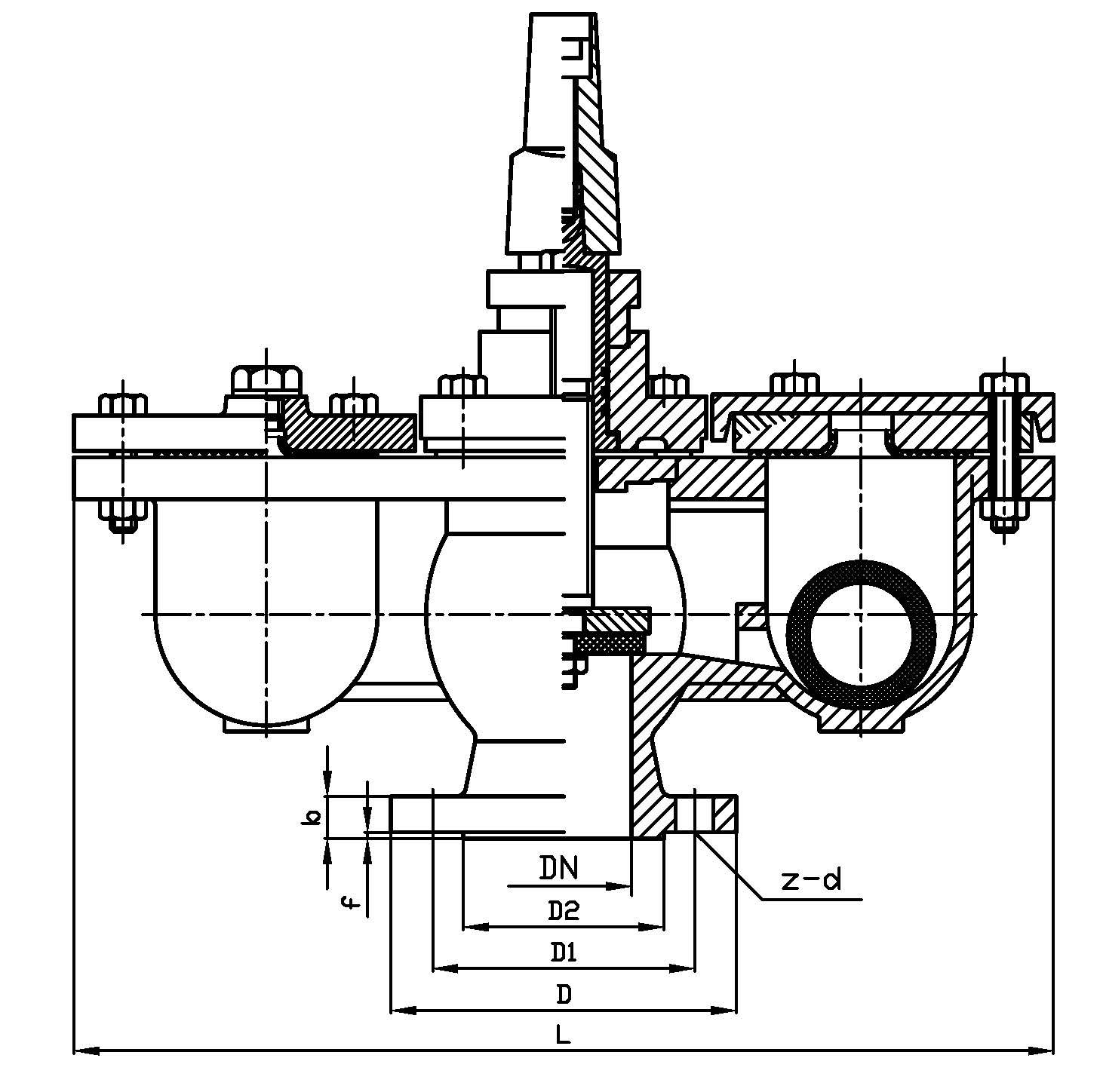 Double ball air release valve KF-6400(图1)